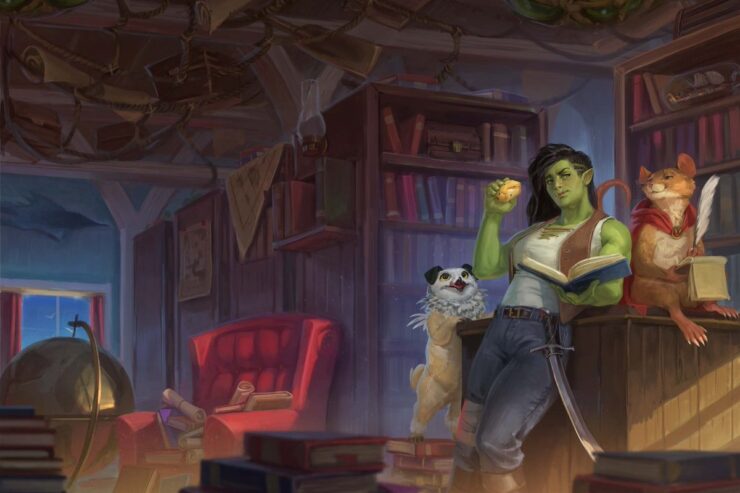 Full cover art for Bookshops & Bonedust by Travis Baldree