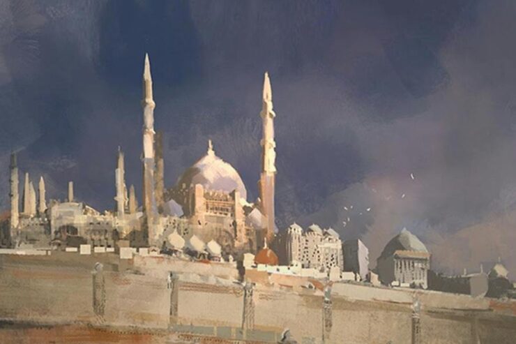 Detail from the cover of City of Bones by Martha Wells