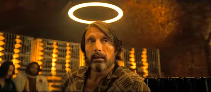 Mads Mikkelsen in Dusty Bunny Trailer
