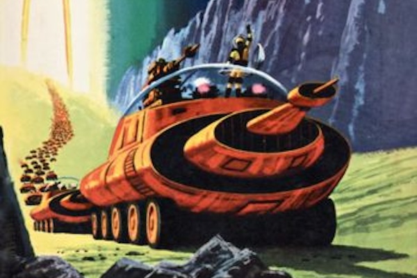 Detail from the cover of Invasion From 2500 by Norman Edwards