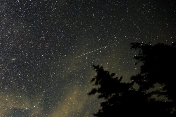 Photo taken during the 2011 Perseid meteor shower