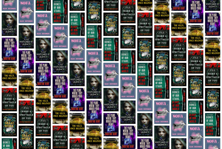 Collection of 7 book covers for November 2025's new horror titles.