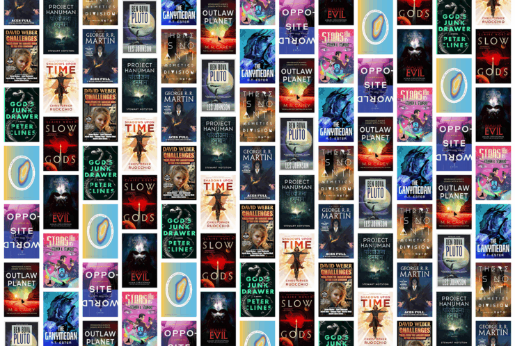 Collection of 14 book covers for November 2025's new science fiction titles.